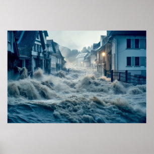 Wassernatur-Force Entleash Power Earth Desaster Poster