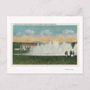 Wassernutzung im Ashokan-Stausee Postkarte
