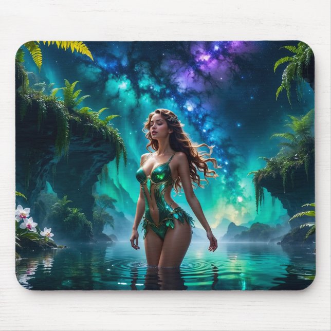 Wassernymphe des galaktischen Sees Mousepad (Vorne)