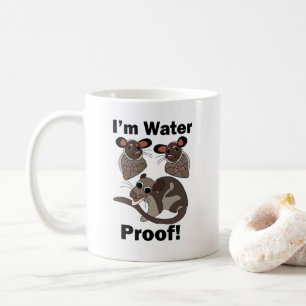 Wasseroopossum Ich bin wasserdicht Lustig  Kaffeetasse