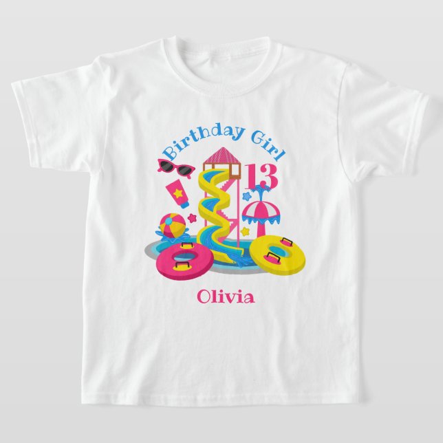 Wasserpark Birthday Girl Shirt Pool Party (Ablage )