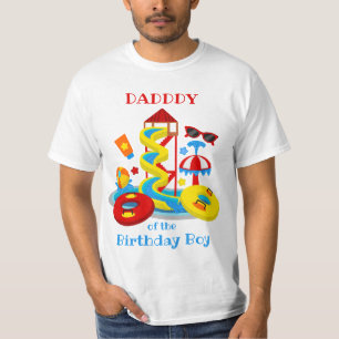 Wasserpark Geburtstag Shirt Papa des Party Pool