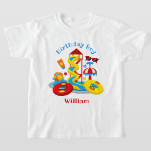Wasserpark Geburtstag Shirt Pool Party