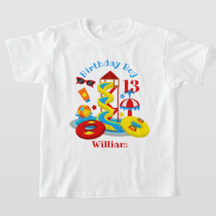 Wasserpark Geburtstag Shirt Pool Party