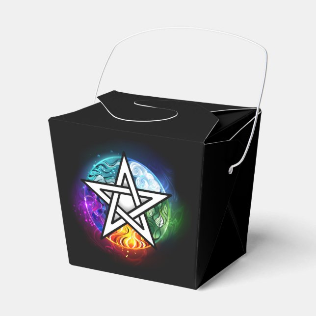 Wasserpentagramm Geschenkschachtel (Vorderseite)