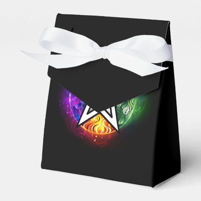 Wasserpentagramm Geschenkschachtel (Vorderseite)