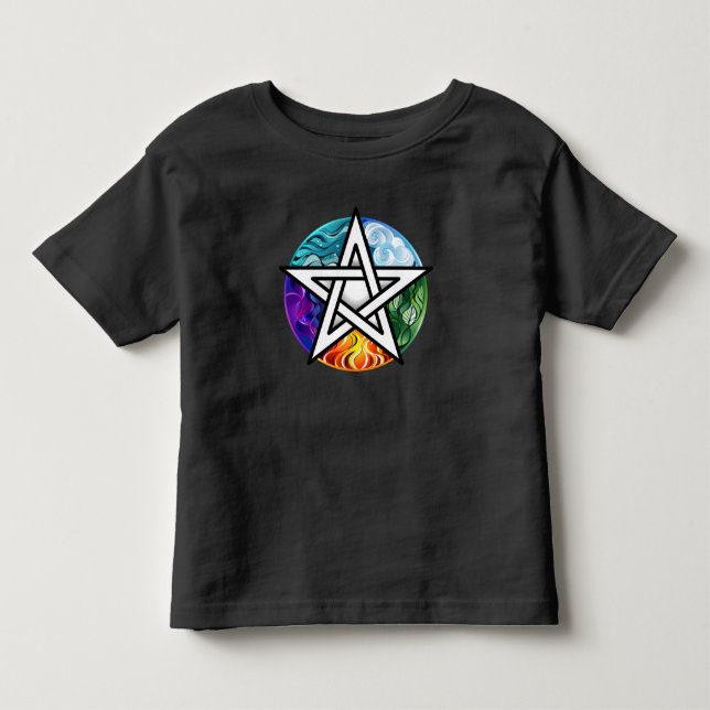 Wasserpentagramm Kleinkind T-shirt (Vorderseite)