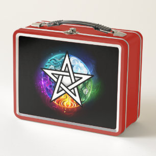 Wasserpentagramm Metall Brotdose