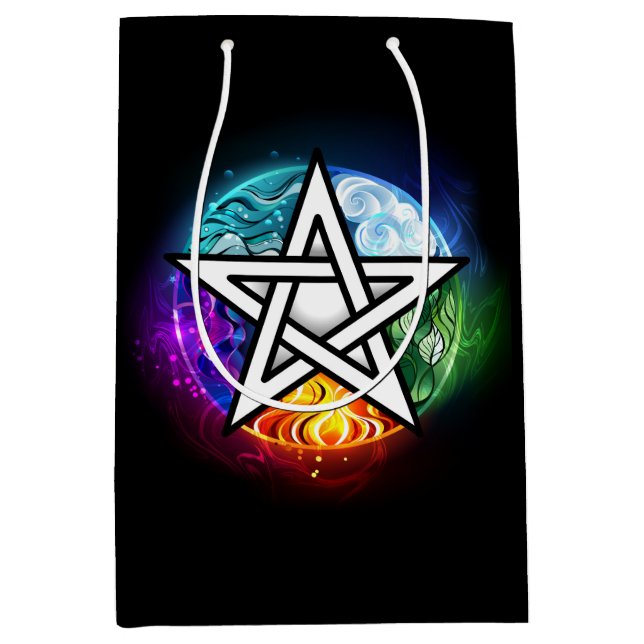 Wasserpentagramm Mittlere Geschenktüte (Vorderseite)