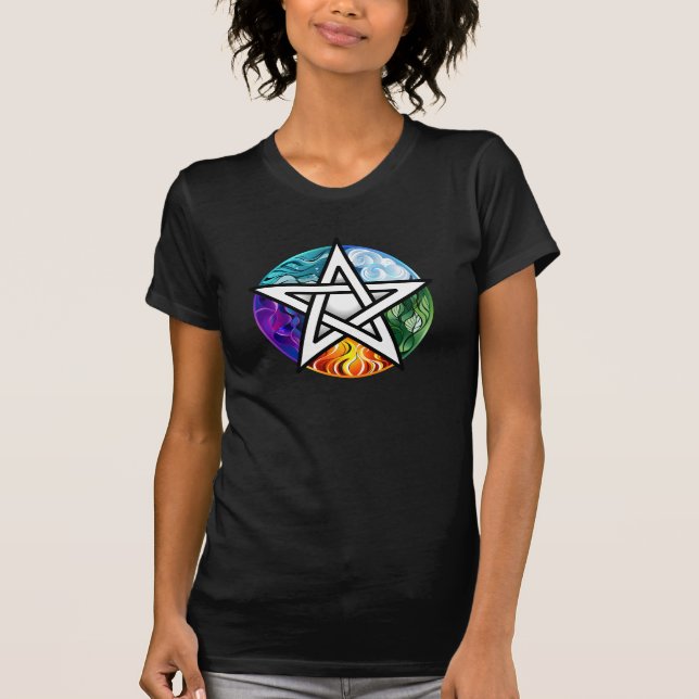Wasserpentagramm T-Shirt (Vorderseite)
