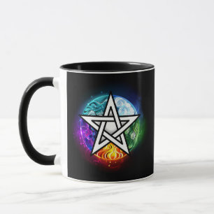 Wasserpentagramm Tasse