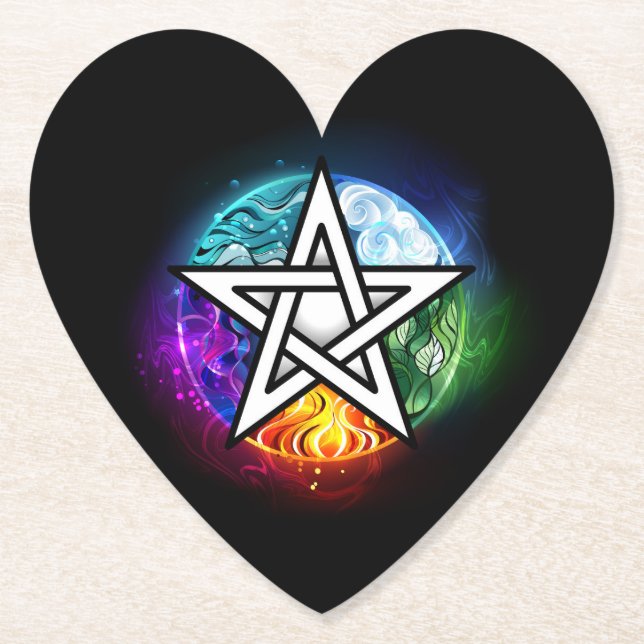 Wasserpentagramm Untersetzer (Vorderseite)