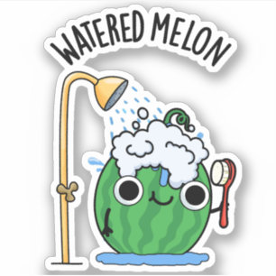 Wasserpfeifen Melon Funny Watermelon Pun Aufkleber