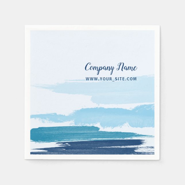 Wasserpinselstriche Platz Serviette (Vorderseite)