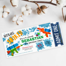 Wasserpistole Geburtstagskarte