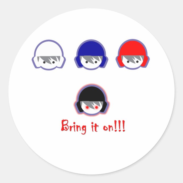 Wasserpolo-holen-it-on Runder Aufkleber (Vorderseite)