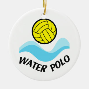 Wasserpolo Keramik Ornament