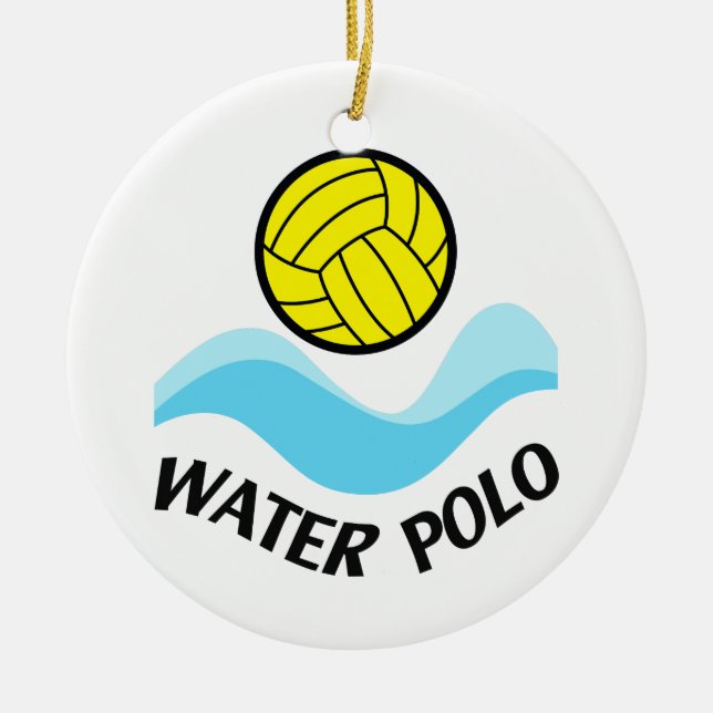 Wasserpolo Keramik Ornament (Vorne)