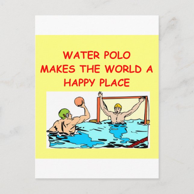 Wasserpolo Postkarte (Vorderseite)