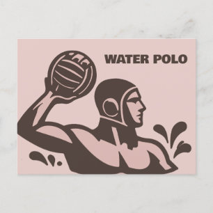 Wasserpolo Postkarte