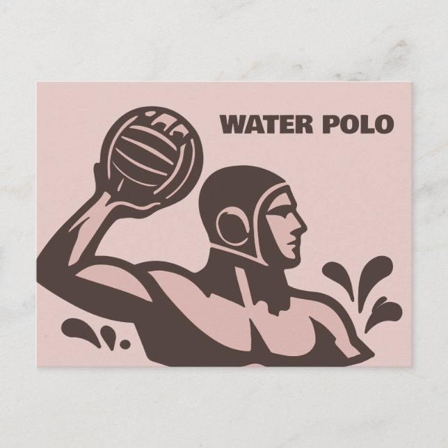 Wasserpolo Postkarte (Vorderseite)