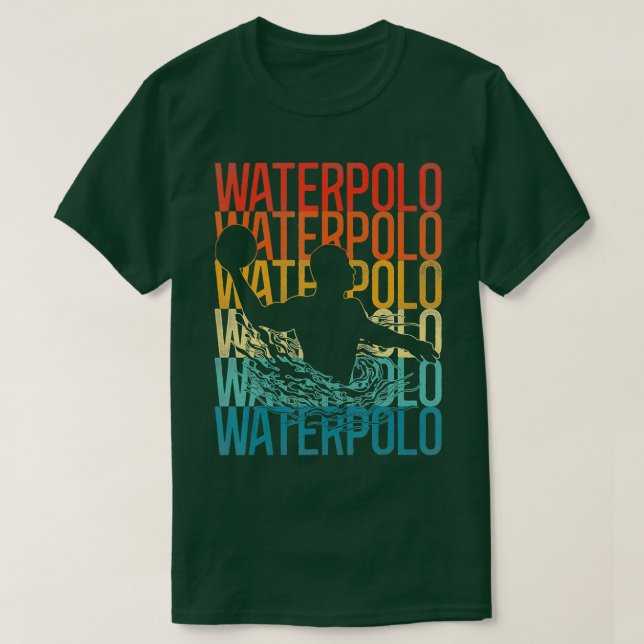 Wasserpolo Retro Vintages Wasserpolo T-Shirt (Design vorne)