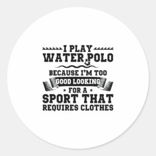 Wasserpolster  Sportteam Trainer Geschenke Runder Aufkleber