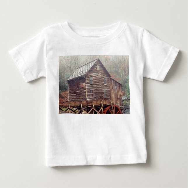 Wasserrad Baby T-shirt (Vorderseite)