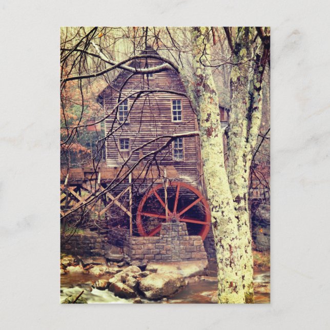 Wasserrad Postkarte (Vorderseite)