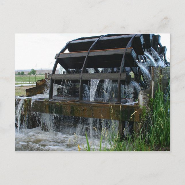 Wasserräder des Westens Postkarte (Vorderseite)