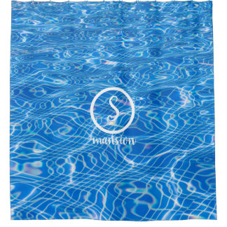 Wasserreflektion mit individuell anpassbarem Logo Duschvorhang