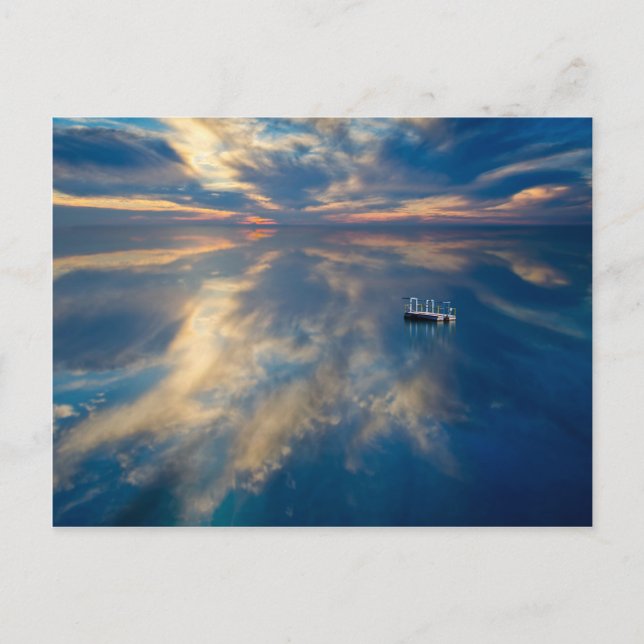 Wasserreflektionen Postkarte (Vorderseite)