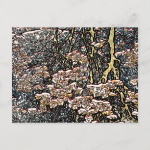 WASSERREFLEXIONEN EINES BACHES POSTKARTE