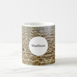 Wasserreflexions-Monogramm-Mokkatasse Kaffeetasse