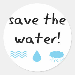 Wasserreinhaltungentwurf! Runder Aufkleber