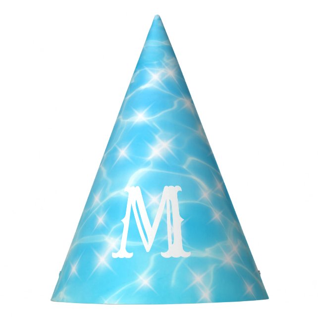 Wasserrippeln Wassertextur moderne, kundenspezifis Partyhütchen (Vorderseite)