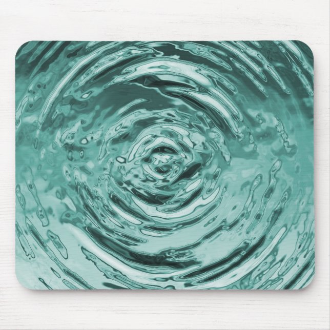 Wasserriss Aquamarin Mousepad (Vorne)