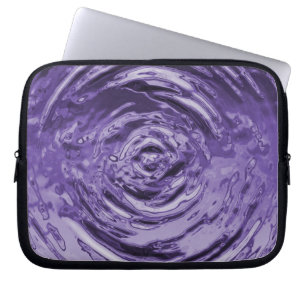 Wasserriss Lila Laptopschutzhülle