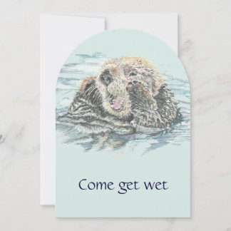 Wasserrutsche, Wasserpark Geburtstagsparty Einladu Einladung