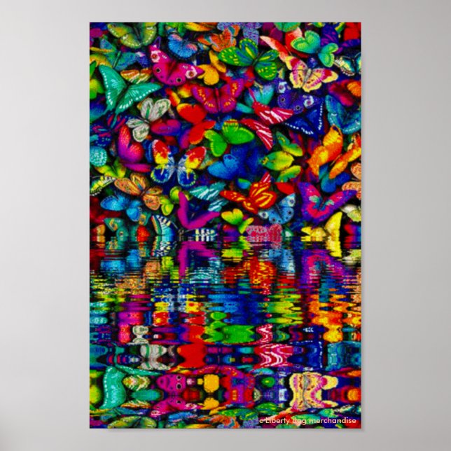 WASSERSCHALTFLÄDEN KUSTOM-DRUCK POSTER (Vorne)