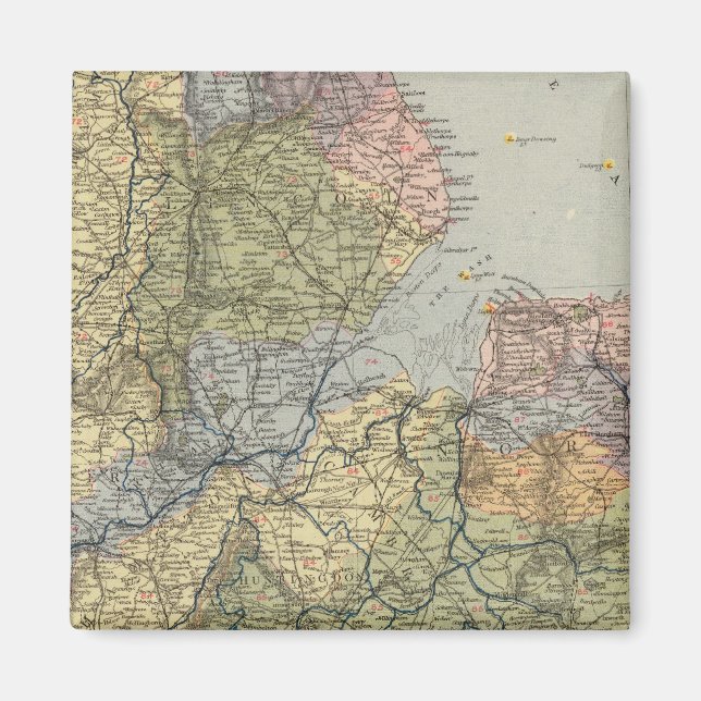 Wasserscheide England, Wales 4 Magnet (Vorne)