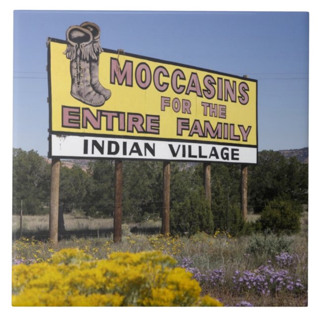 Wasserscheide, New Mexiko, Weg 66 Fliese (Vorderseite)