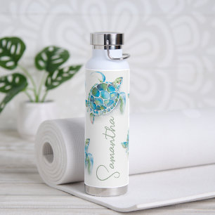 Wasserscheideflaschen mit Meeresschildkröten-Motiv Trinkflasche