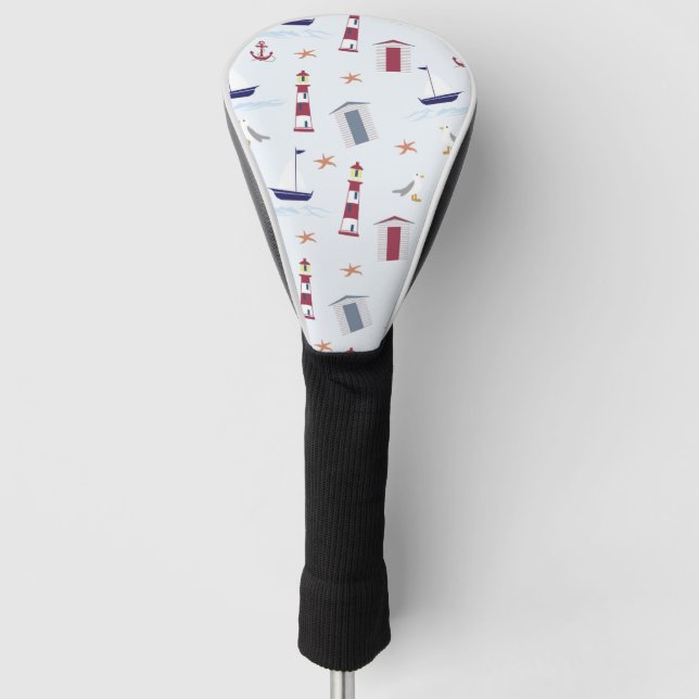 Wasserschiff / Leuchtturm, Golf Head Cover Golf Headcover (Vorderseite)