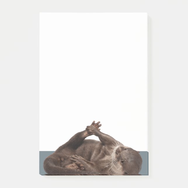 Wasserschübe beim Spielen - Niedliches Otter Post-it Klebezettel (Vorderseite)