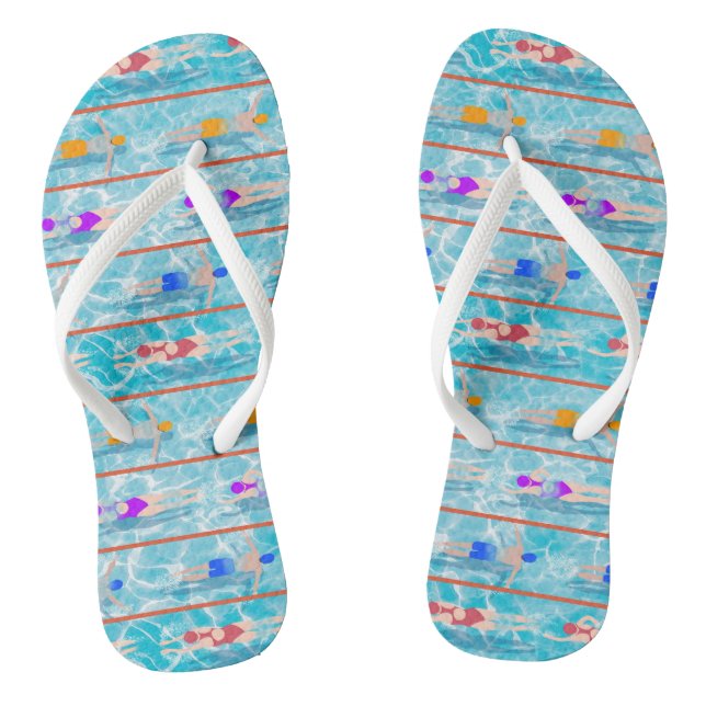 Wasserschwimmer-Team-Muster für die Runden Flip Flops (Fußbett)