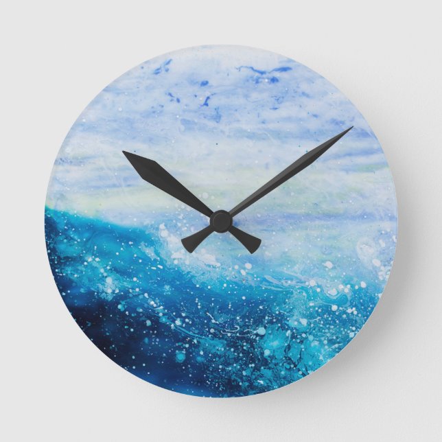 Wasserserie 1 runde wanduhr (Vorderseite)