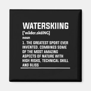Wasserski Definition Wasserskiläufer Skifahren Magnet