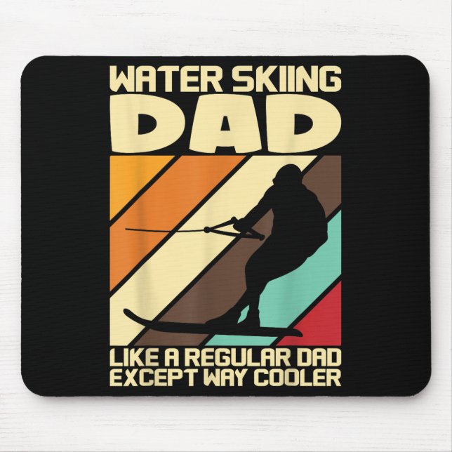 Wasserski Fans Wasserski Vater Mousepad (Vorne)