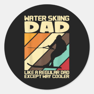 Wasserski Fans Wasserski Vater Runder Aufkleber